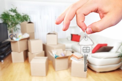 Removal van loaded for a smooth move in Arkley
